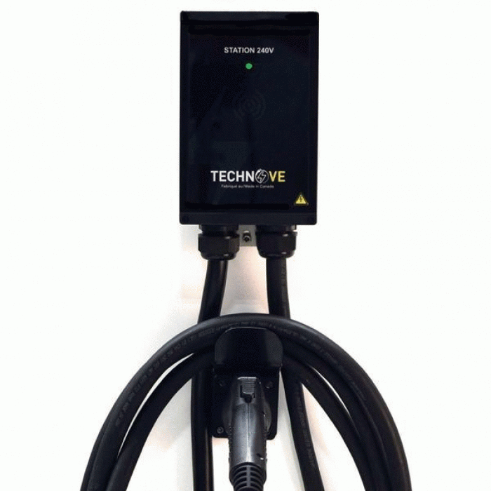 Borne de recharge TechnoVE I48 borne de recharge intelligente de 40 ampères (Cordon NEMA 6-50 ou 14-50)